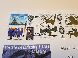 Royal Mail First Day Cover FDC Battle of Britain 1965 Douglas Bader Signed