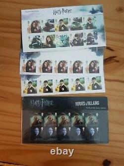 Royal Mail Harry Potter 2018 MASSIVE Collection Sheets Stamps Mint MNH