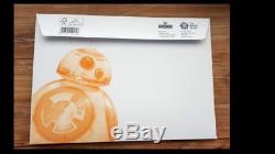Royal Mail Limited edition 750 Star Wars BB8 Silver Proof Medal/Coin-131/750