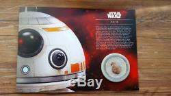 Royal Mail Limited edition 750 Star Wars BB8 Silver Proof Medal/Coin-131/750