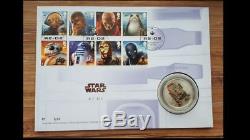 Royal Mail Limited edition 750- Star Wars R2D2 Silver Proof Medal/Coin-620/750