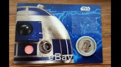 Royal Mail Limited edition 750- Star Wars R2D2 Silver Proof Medal/Coin-621/750