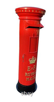 Royal Mail Pillar Box Queen Elizabeth 2nd freestanding Post box Cast Pillar box