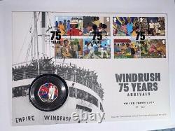 Royal Mail/Royal Mint PNC'Windrush 75 Years 50p Silver Coin Cover 2023