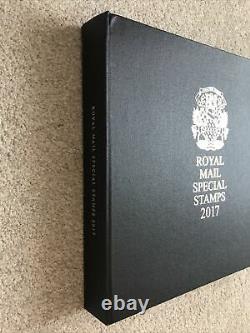 Royal Mail Special Stamps 2017 Year Book Leatherbound With Stamps & Minisheet