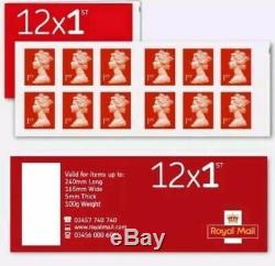 Royal Mail Stamps 50 x FIRST 1st class Book of 12 Letter Stamps 600 stamps WOOO