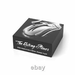 Royal Mail The Rolling Stones Silver Stamp Ingot MNH
