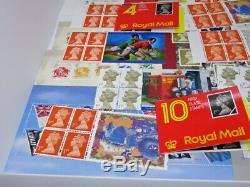Royal Mail Unused Stamps 1st Class Books Sheets ETC Face Value £149.72 20% Off