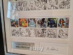 Royal Mail X-Men Stamps Framed Signed Limited Edition 143/200