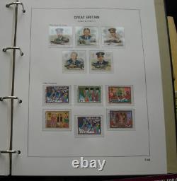 Royal Mail album with mint stamps 1971-1986. All commemoratives, most definitive