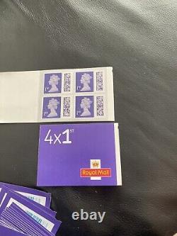 Royal Mail first class Barcoded stamps x 100 Face £1.25 Each
