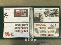 Royal Mail first day covers 1977 to 2007 arranged in date order in five albums
