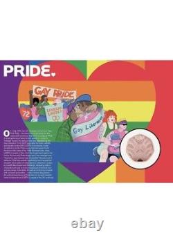 Royal Mint Gold Proof Gay Pride 50p 18/50 Royal Mail First Day Coin Cover QEII