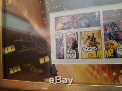 SEALED Royal Mail LIMITED of 200 SIGNED Alan Davis Framed Marvel Stamps Set