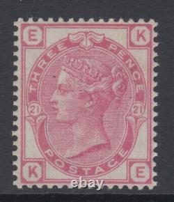 SG 158 3d Rose Plate 21 Wmk Crown Position KE Post Office fresh unmounted mint