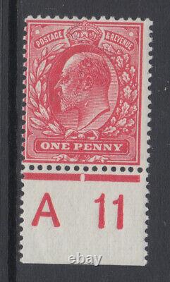 SG 275a 1d Aniline Rose M6 (7) A 11 Control in Post Office fresh unmounted mint