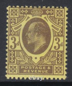 SG 277a 3d Grey on Lemon M21 (3) in Post Office fresh unmounted mint