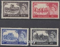 SG 536-539 2/6d to £1 Waterlow Castle's Post Office fresh Unmounted Mint set
