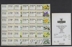SPRING BLOOMS STAMPEX FEB 2014 SCARCE FONT SET of 36 POST GO with RECEIPT