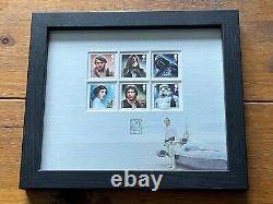 STAR WARS 40TH Anniversary Royal Mail Framed Stamps