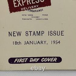 STERLING Offices 1954 Post Office Express First Day Cover New Stamp Issue FDC
