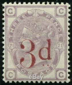 Sg 159 3d on 3d Lilac. A superb Post Office fresh unmounted mint example