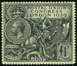 Sg 438 £1 Black. A superb Post Office fresh unmounted mint example