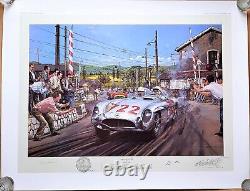 Signed by Denis Jenkinson and Stirling Moss Mille Miglia 1955 N. Watts