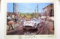 Signed by Denis Jenkinson and Stirling Moss Mille Miglia 1955 N. Watts