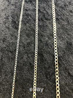 Solid 9ct Yellow Gold Curb Chain Hallmarked Ankle Chain 10 FREE UK POST NEW