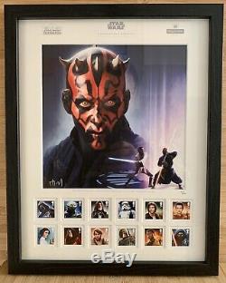 Star Wars Celebration 2016 Royal Mail Stamps Darth Maul Print Signed Ray Parks
