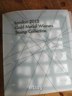 TEAM GB GOLD MEDAL WINNERS STAMP COLLECTION & BOOK. 305 x 1st class stamps