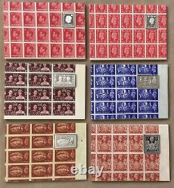 The Edward VIII & KGVI Stamp Ingot Collection 6 Solid Silver Stamp Ingots