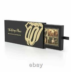 The Rolling Stones 60th Anniversary GOLD PLATED STAMP SET UK Royal Mail LTD 1962