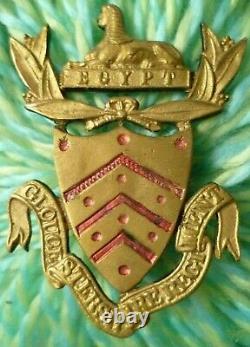 VICTORIAN Gloucestershire Regiment Officers Forage Cap Badge Post 1881 ANTIQUE