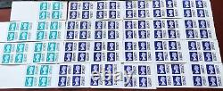 Various Royal Mail Barcoded Stamps 80 1st Class and 24 1st Class Large Letter