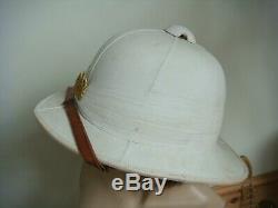 Vintage 1930's British Post WW1 Wolseley Tropical Sun Pith Helmet Size 7 1/4