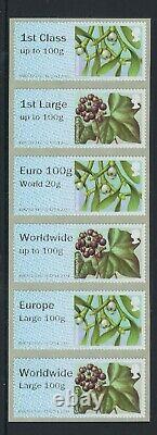 WINTER GREENERY Ma14 1st on 2nd MISTLETOE LARGE RATES Collector Strip POST GO