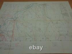 WW1 (1918) INFANTRY TRENCH Map Post-BATTLE of CAMBRAI Trenches (HINDENBURG LINE)