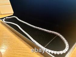 White gold finish created diamond Tennis necklace gift boxed free post boxed