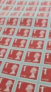 X1000 Royal Mail 1st class LARGE LETTER UNFRANKED security STAMPS self adhesive