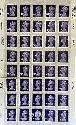 X40 Royal Mail Self Adhesive Stamps Denomination £4.20 FV £168