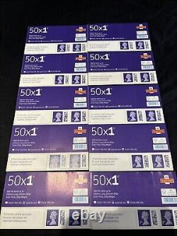 X500 1st Class Stamps First Class Stamps Brand New Barcoded Sheet 50 Stamps