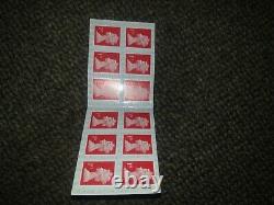 (brand new) royal mail 1st class stamps 100 booklets so 12×100 1200 stamps